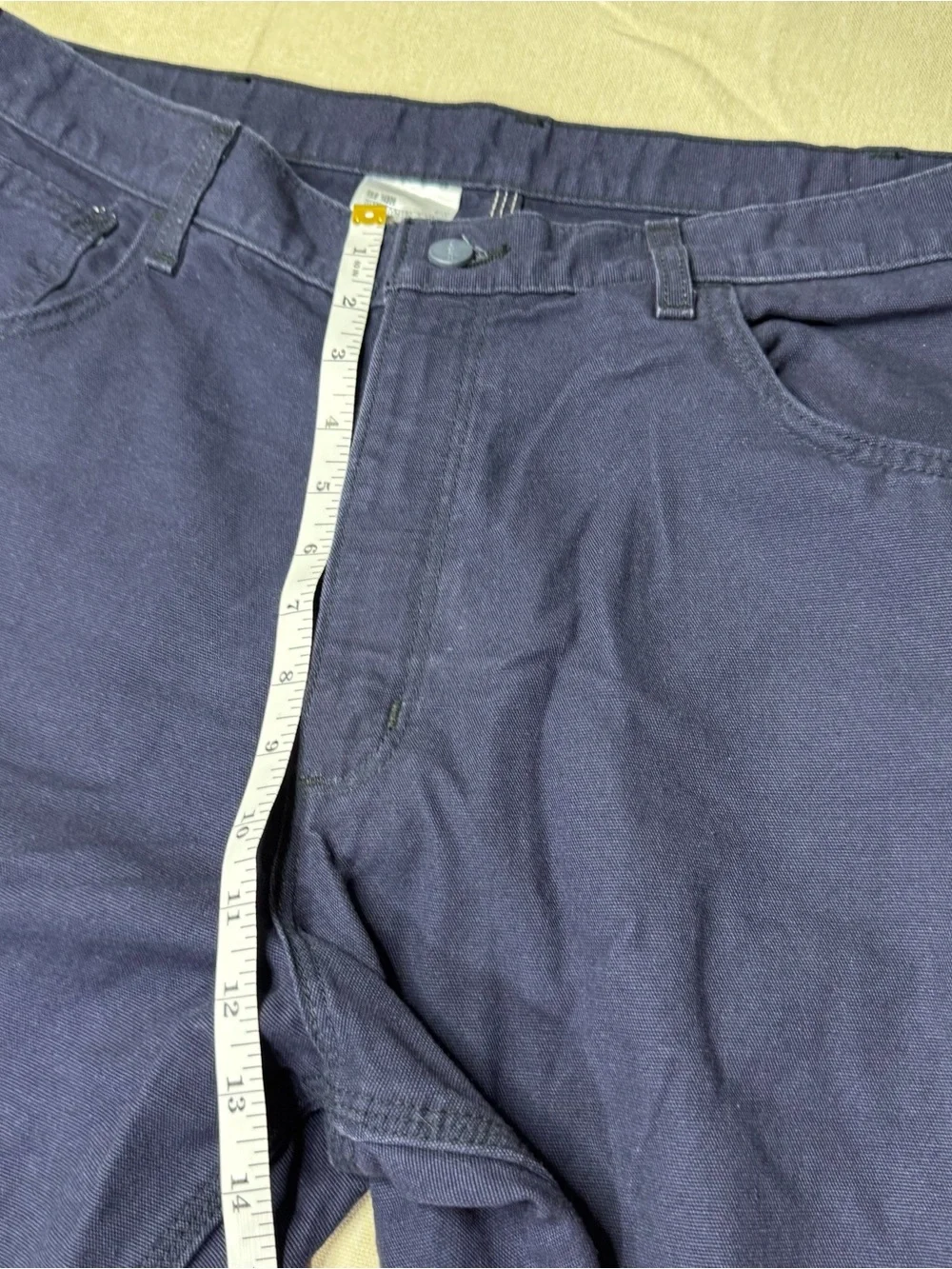 Carhartt FRB159 FR CAT 2 Relaxed Fit Work Pants 38x32 Navy Flame Resistant Pants